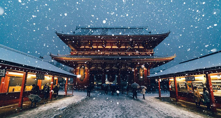 Зимний отдых в Японии в январе