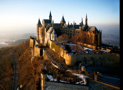 Замок Гогенцоллерн (Burg Hohenzollern), Германия. Замок упоминается в документах 1267 года.